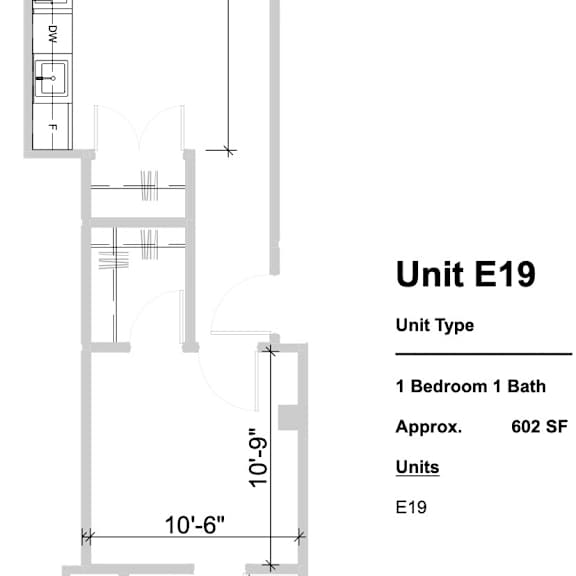 Thumbnail 2 of 2 E19 - 1 Bed 1 Bath at Textile Apartments, Cincinnati