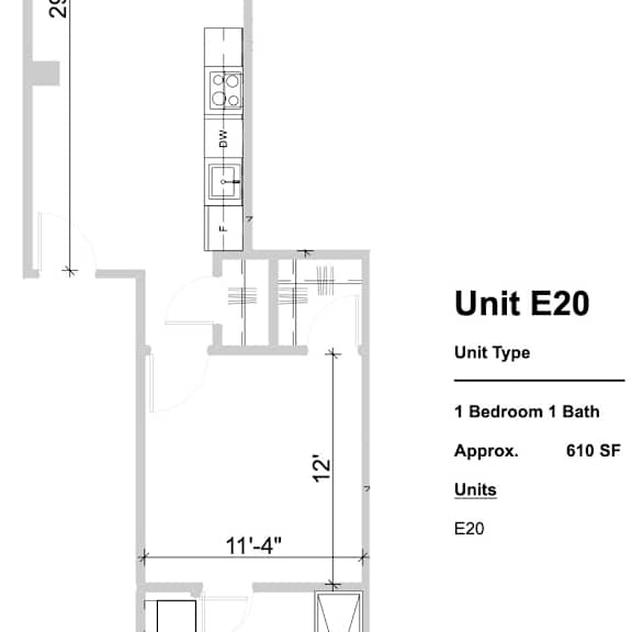 Thumbnail 2 of 2 E20 - 1 Bed 1 Bath at Textile Apartments, Ohio