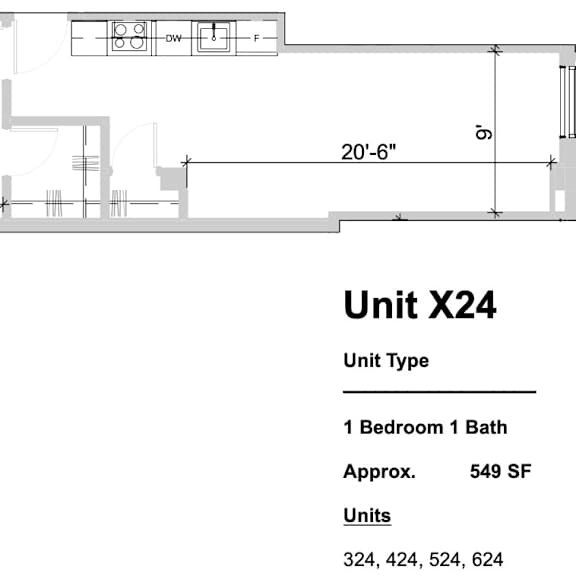 Thumbnail 2 of 2 X24 - 1 Bed 1 Bath at Textile Apartments, Ohio