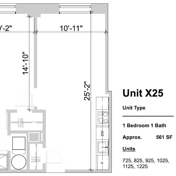 Thumbnail 2 of 2 X25 - 1 Bed 1 Bath at Textile Apartments, Ohio, 45202