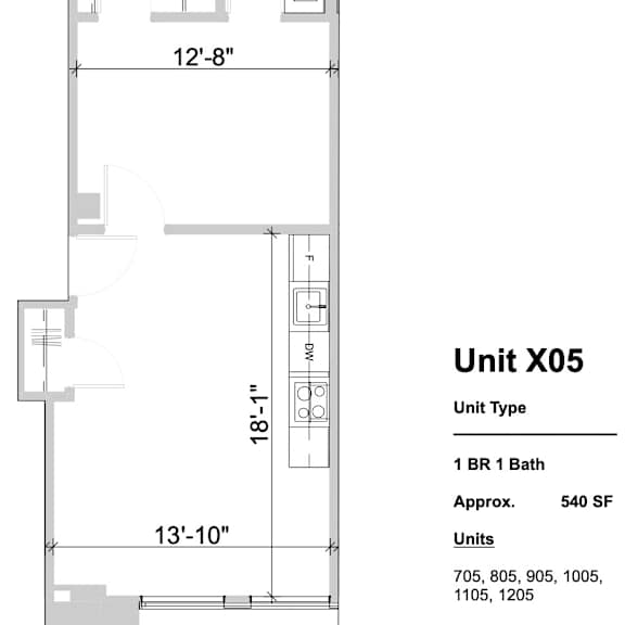 Thumbnail 3 of 3 X05 - 1 Bed 1 Bath at Textile Apartments, Ohio, 45202