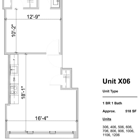 Thumbnail 2 of 2 X06 - 1 Bed 1 Bath at Textile Apartments, Cincinnati, OH, 45202