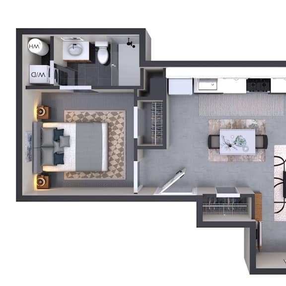 Thumbnail 1 of 2 1 bed 1 bath V at Textile Apartments, Cincinnati, Ohio
