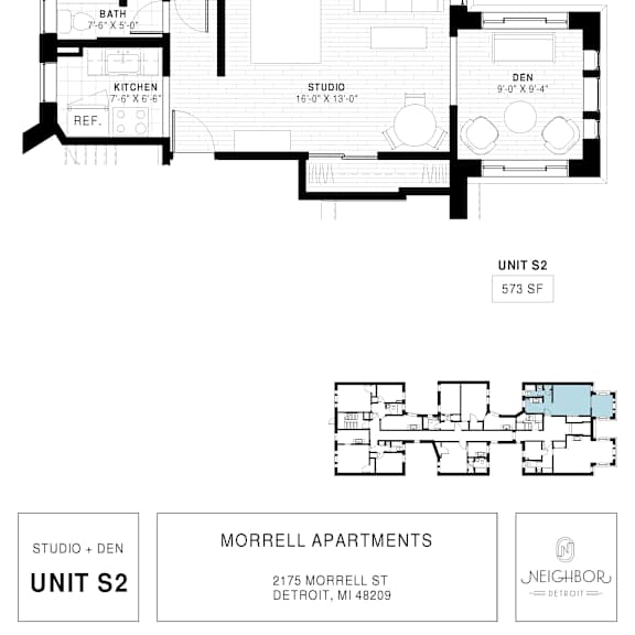 renovated studio
