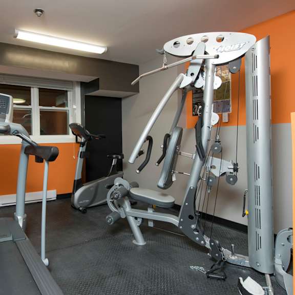 fitness room at 700 corydon apartment, apartments for rent in winnipeg