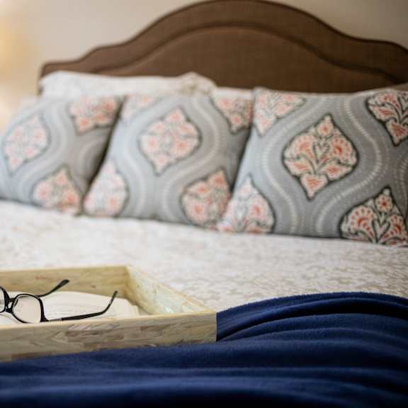 bedroom interior at spring arbor of williamsburg, williamsburg, virginia