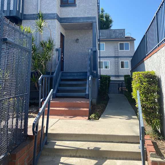 front of property