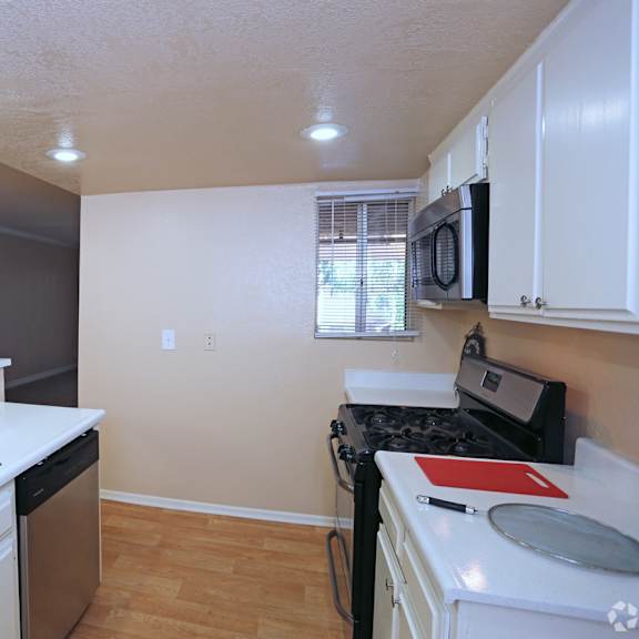 two bedroom unit kitchen