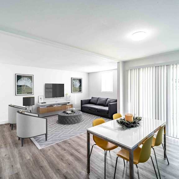 living area at red bay apartment complex, jacksonville, fl, 32211