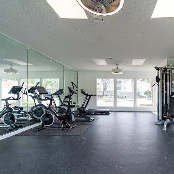 gym at red bay apartment complex, florida