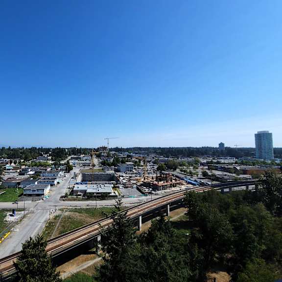 arial view of the city