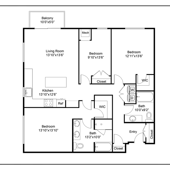 Thumbnail 3 of 4 a black and white diagram of a room with many windows