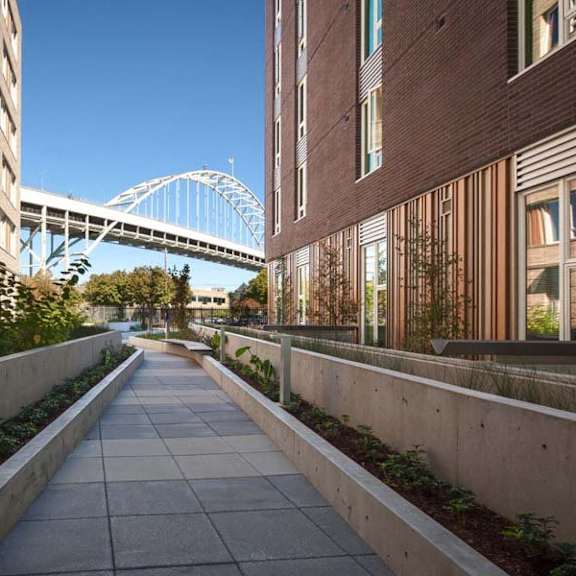 courtyard walkway