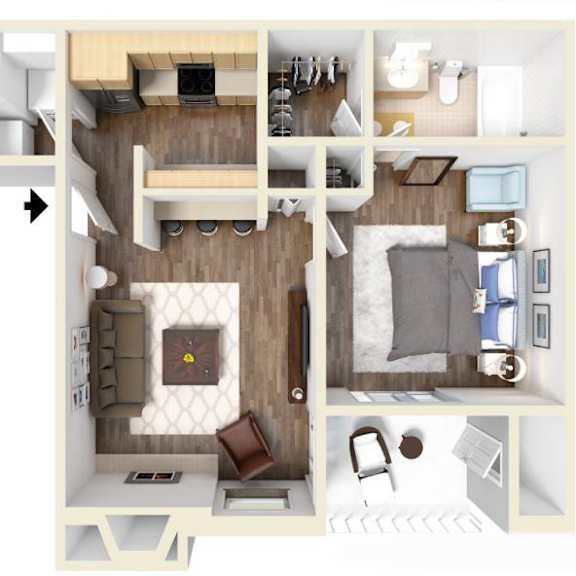 Thumbnail 1 of 2 Poppy Floor Plan at High Oaks, Austin, TX