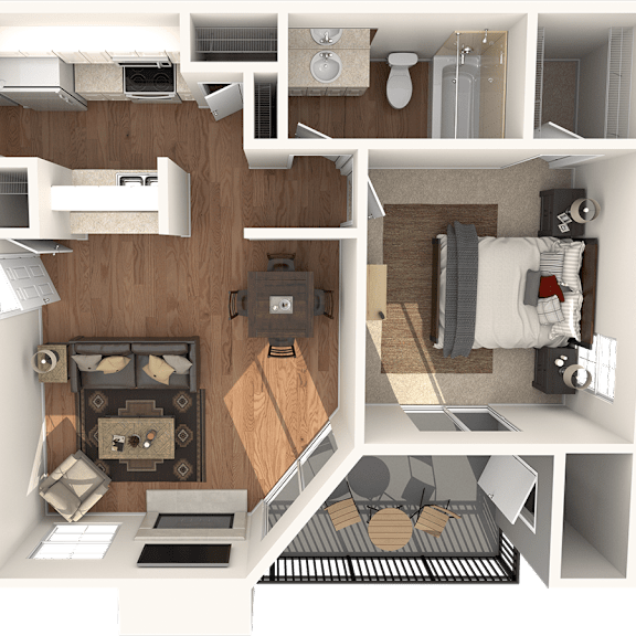 Thumbnail 1 of 2 Cactus Floor Plan at High Oaks, Austin