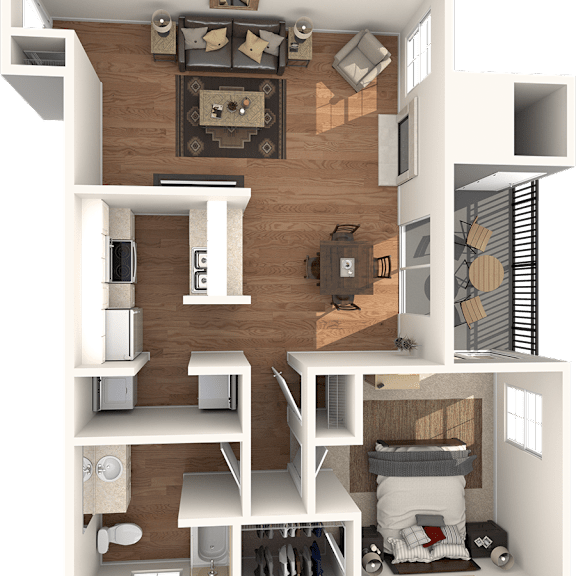 Thumbnail 1 of 2 Bluebonnet Floor Plan at High Oaks, Austin, TX