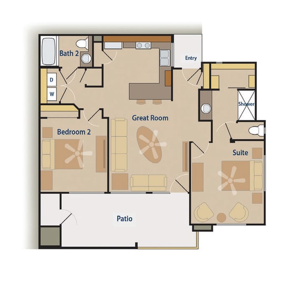 Thumbnail 2 of 2 The Tucson Floor Plan at Pima Canyon, Tucson, Arizona