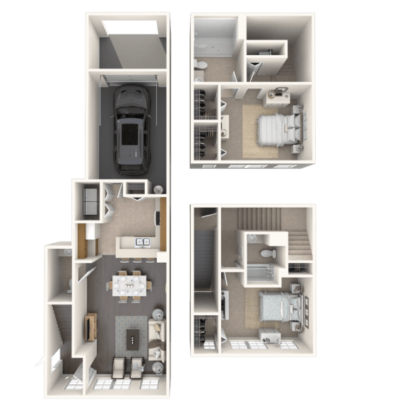 Thumbnail 1 of 2 Gardenia Floor Plan at Floresta, Jupiter