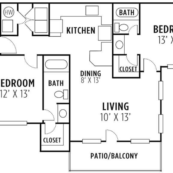 Thumbnail 2 of 2 a floor plan of a home with bedrooms and bathrooms at 670 Thornton, Lithia Springs, 30122