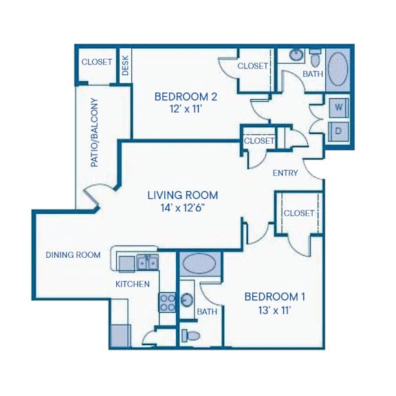 Thumbnail 2 of 2 The Riverside Classic Floor Plan at Monterey Ranch, Austin, TX