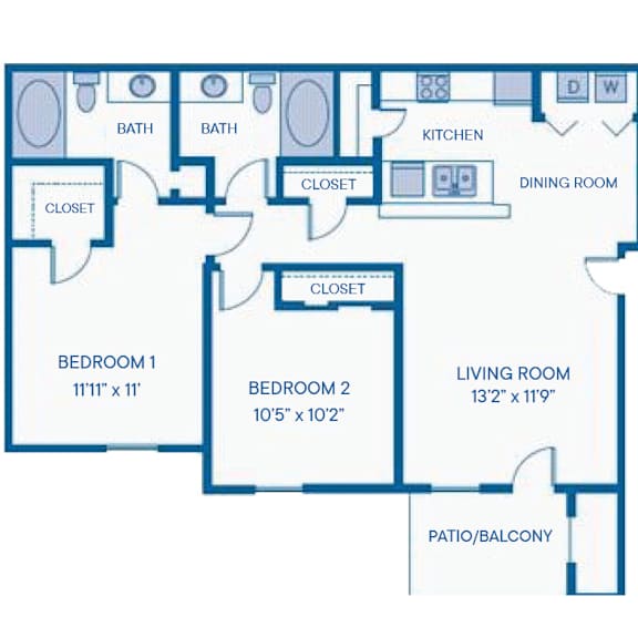 Thumbnail 2 of 2 The Oltorf Classic Floor Plan at Monterey Ranch, Austin, TX