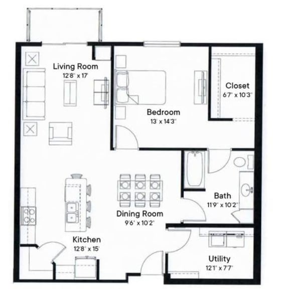 Thumbnail 2 of 2 Eastwood Floor Plan at SoRoc On Maine, Rochester, MN 55904