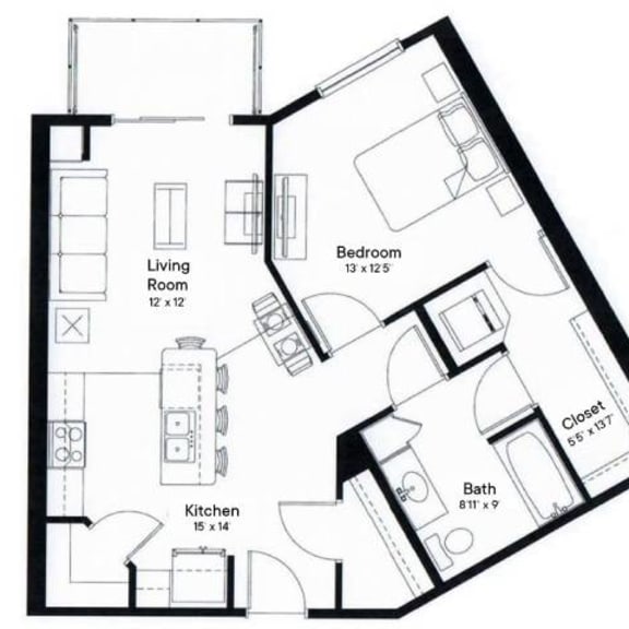Thumbnail 2 of 2 Wedgewood Floor Plan at SoRoc On Maine, Rochester Minnesota