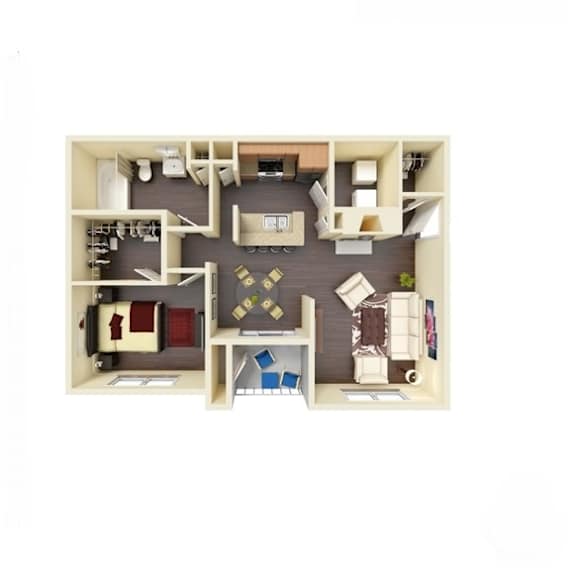 Thumbnail 1 of 2 The Kerbey Deluxe 1 Floor Plan at River Stone Ranch, Austin, TX