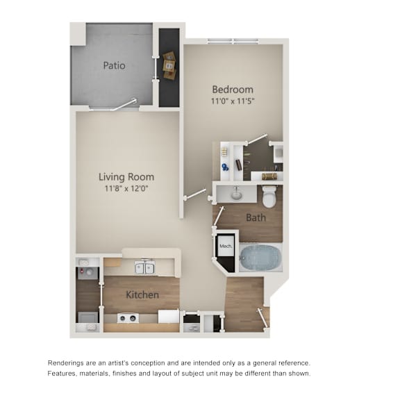 Thumbnail 2 of 2 Sabine Floor Plan at The Park at Monterey Oaks, Austin