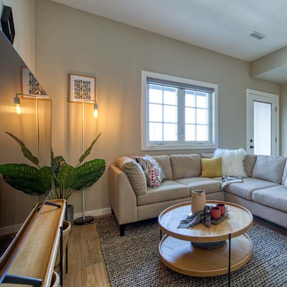 interior - wide shot of living room
