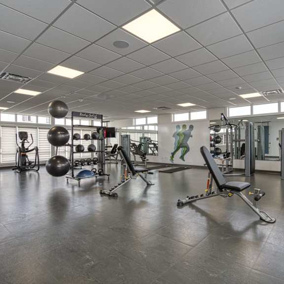 interior - wide shot of fitness centre