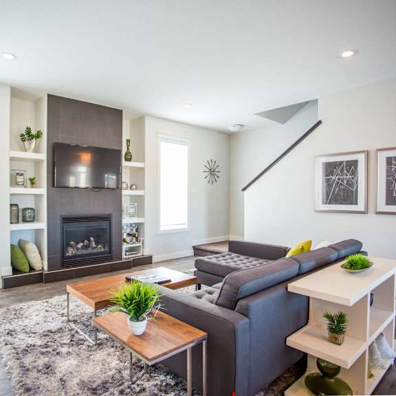 interior - wide shot of living room