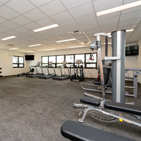 interior - wide shot of fitness centre