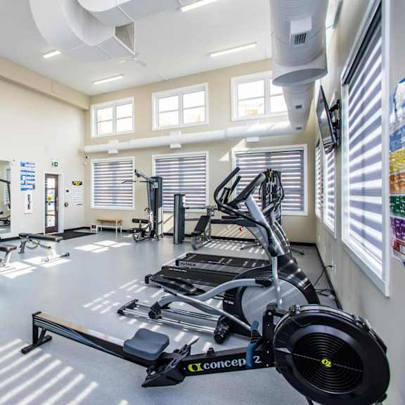 interior - wide shot of fitness centre