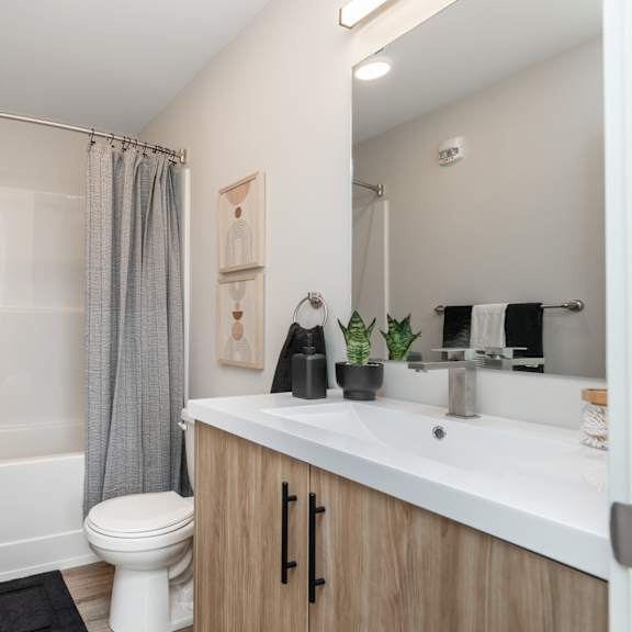 bathroom with bathtub at latitude 49 townhomes, winnipeg, mb