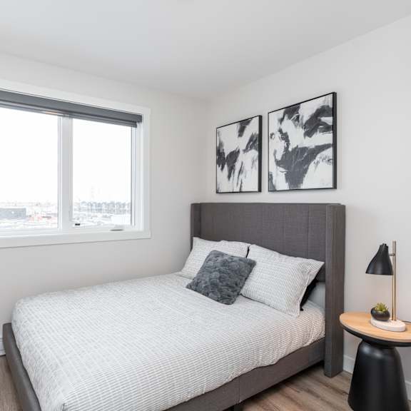 spacious bedroom at latitude 49 townhomes, winnipeg, r3x 0m1