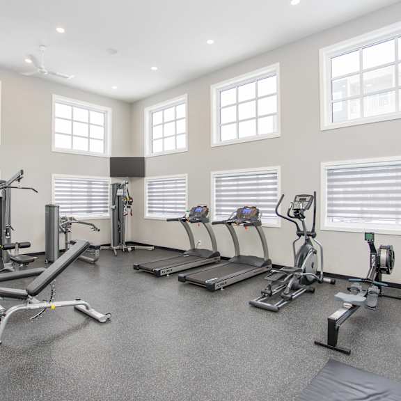 interior - wide shot of fitness centre
