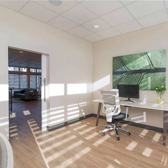 work desk at g17 apartments at tamarack, alberta, t6t 2m4