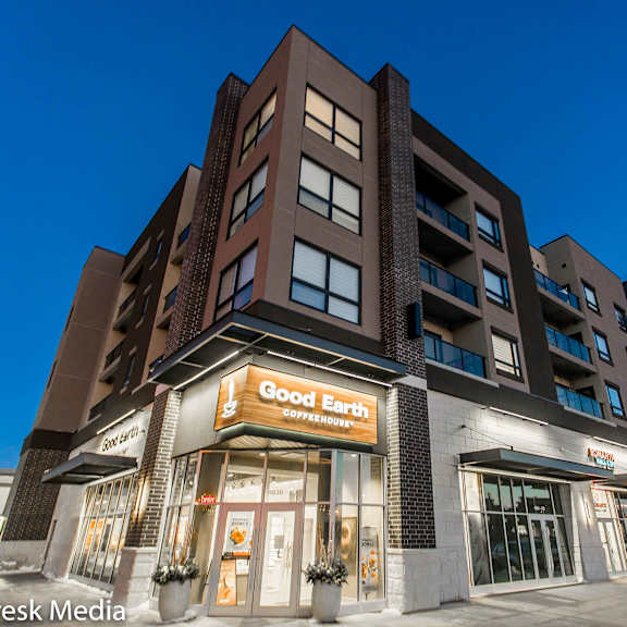exterior of an apartment building