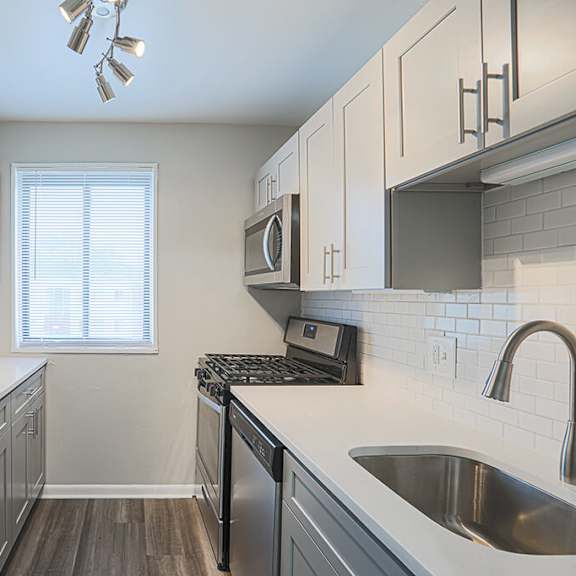 well equipped kitchen at flats of forestville, forestville