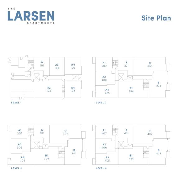a floor plan of the apartments