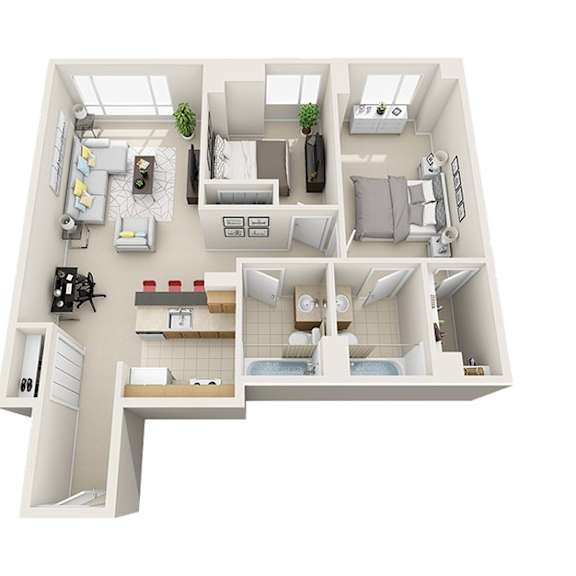 Thumbnail 2 of 3 a floor plan of a house