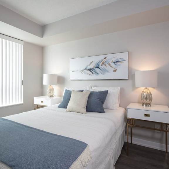 our apartments offer a bedroom with a king sized bed