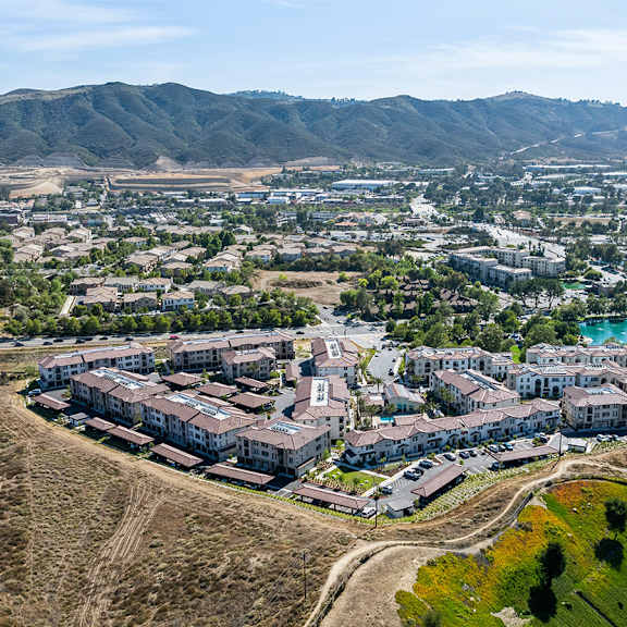 a bird's eye view of arrive temecula
