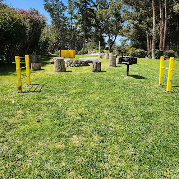 bbq and recreational area at salinas sunset apartments, california, 93907