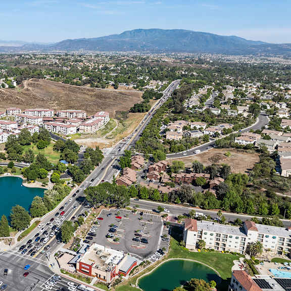 a bird's eye view of arrive temecula