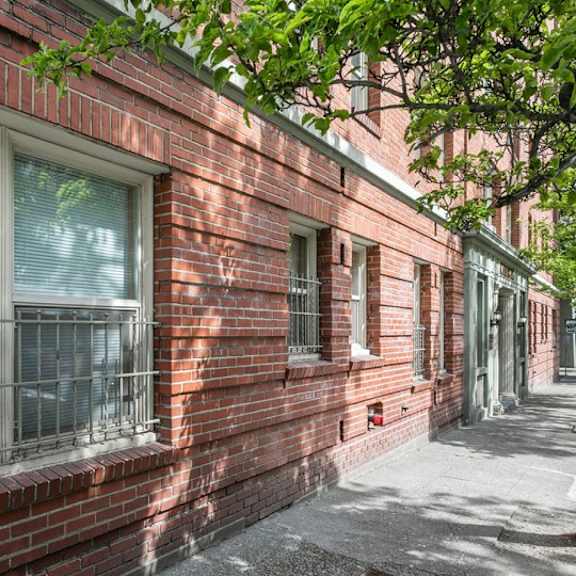 exterior landscape at the windham apartments, washington, 98121