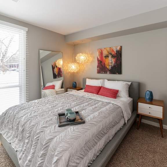 bedroom decoration at the view apartments st charles, st charles