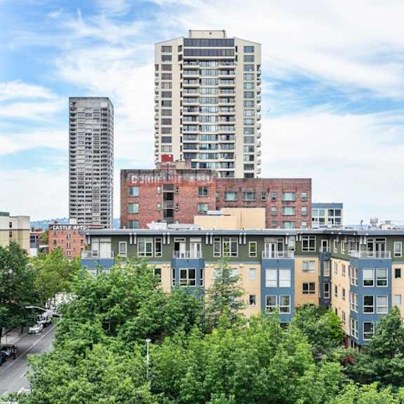 exteriors at the windham apartments, washington, 98121