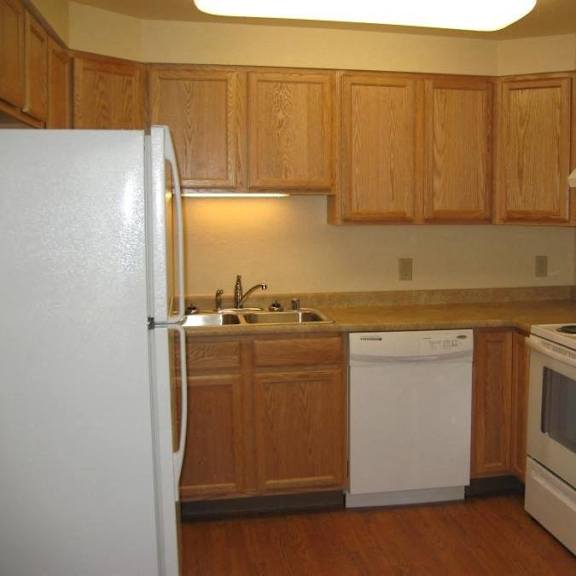 kitchen interior at tanana apartments, north pole
